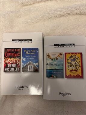 Reader's Digest Select Editions Large Type - White Set (2 Volumes)
